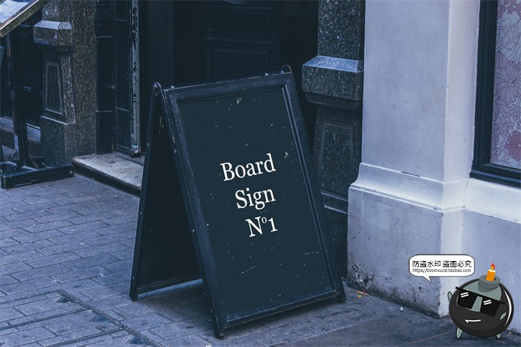 图片[65]-北欧户外店面街道招牌标识咖啡广告牌空白贴图样机PSD模板PS素材-设计猿