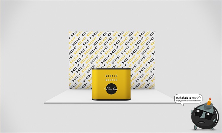 图片[1]-展厅展台展览会快展VI品牌企业智能贴图展示样机PSD模板PS素材-设计猿