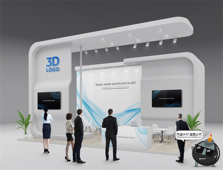 图片[7]-展厅展台展览会快展VI品牌企业智能贴图展示样机PSD模板PS素材-设计猿