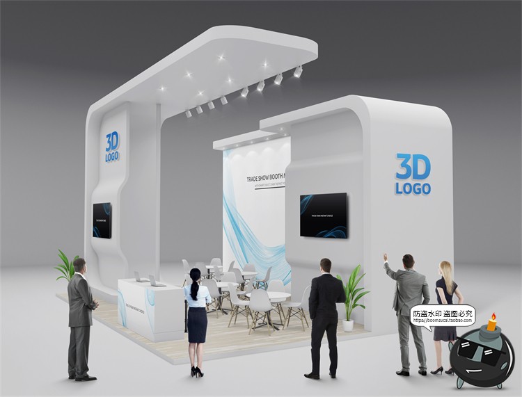 图片[9]-展厅展台展览会快展VI品牌企业智能贴图展示样机PSD模板PS素材-设计猿