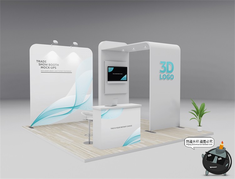 图片[10]-展厅展台展览会快展VI品牌企业智能贴图展示样机PSD模板PS素材-设计猿