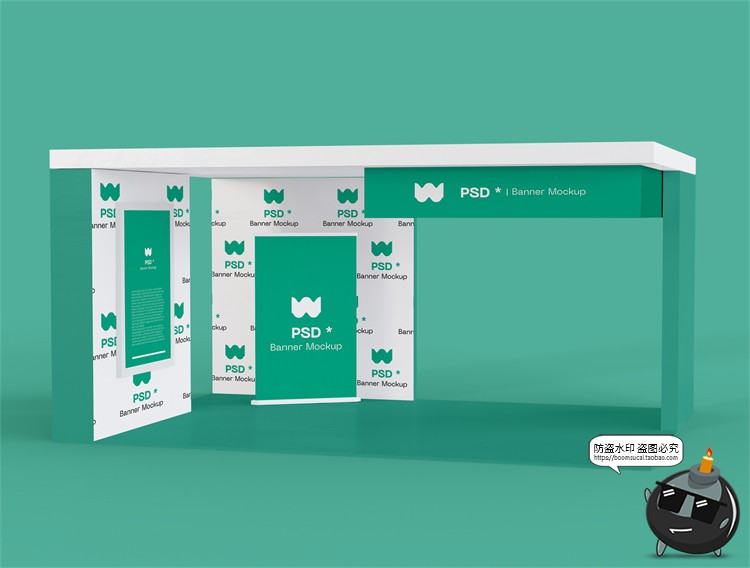 图片[14]-展厅展台展览会快展VI品牌企业智能贴图展示样机PSD模板PS素材-设计猿