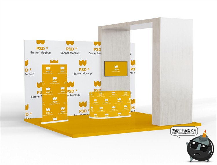 图片[15]-展厅展台展览会快展VI品牌企业智能贴图展示样机PSD模板PS素材-设计猿