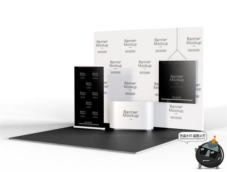 图片[16]-展厅展台展览会快展VI品牌企业智能贴图展示样机PSD模板PS素材-设计猿