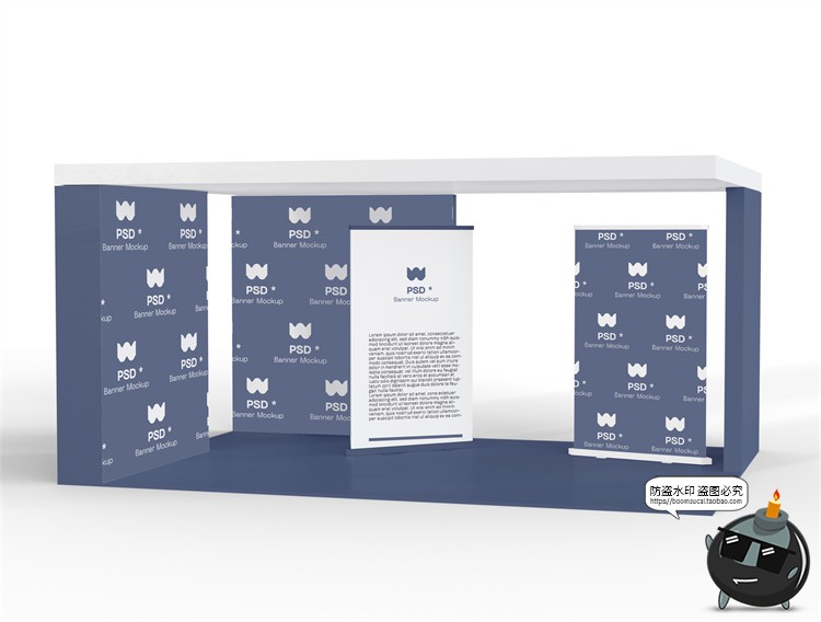 图片[17]-展厅展台展览会快展VI品牌企业智能贴图展示样机PSD模板PS素材-设计猿