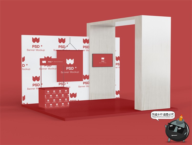 图片[20]-展厅展台展览会快展VI品牌企业智能贴图展示样机PSD模板PS素材-设计猿