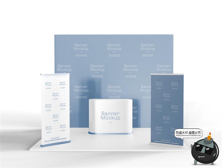 图片[21]-展厅展台展览会快展VI品牌企业智能贴图展示样机PSD模板PS素材-设计猿