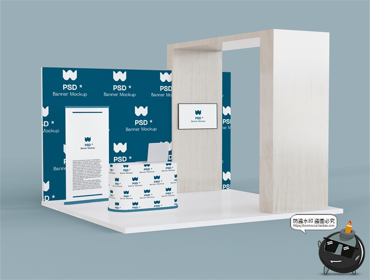 图片[24]-展厅展台展览会快展VI品牌企业智能贴图展示样机PSD模板PS素材-设计猿