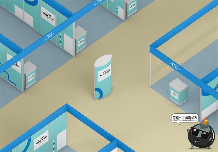 图片[25]-展厅展台展览会快展VI品牌企业智能贴图展示样机PSD模板PS素材-设计猿