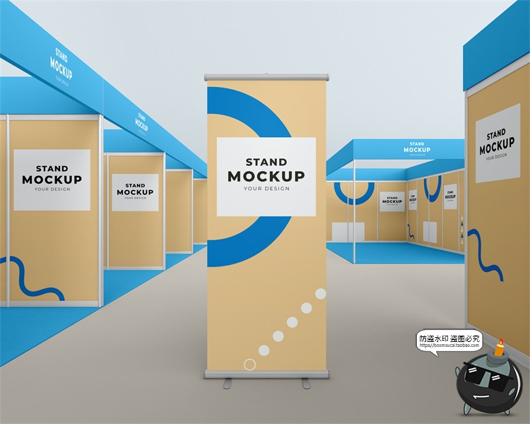 图片[27]-展厅展台展览会快展VI品牌企业智能贴图展示样机PSD模板PS素材-设计猿