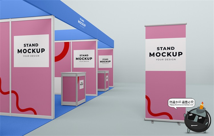 图片[28]-展厅展台展览会快展VI品牌企业智能贴图展示样机PSD模板PS素材-设计猿