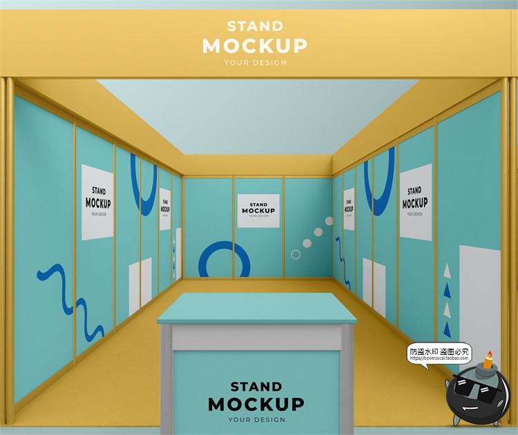 图片[29]-展厅展台展览会快展VI品牌企业智能贴图展示样机PSD模板PS素材-设计猿