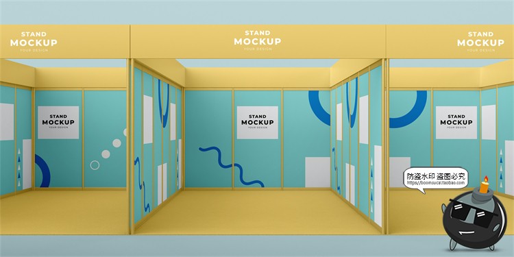 图片[31]-展厅展台展览会快展VI品牌企业智能贴图展示样机PSD模板PS素材-设计猿