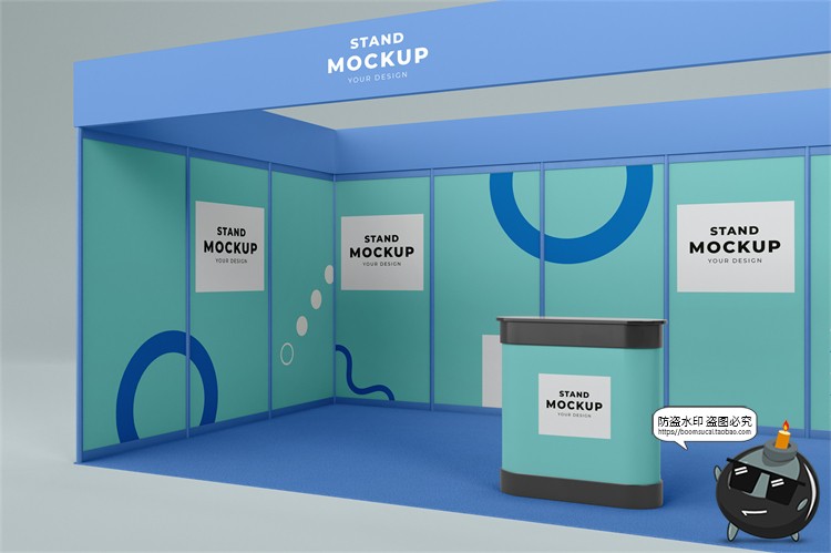 图片[32]-展厅展台展览会快展VI品牌企业智能贴图展示样机PSD模板PS素材-设计猿