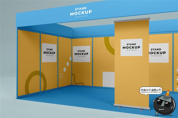 图片[33]-展厅展台展览会快展VI品牌企业智能贴图展示样机PSD模板PS素材-设计猿