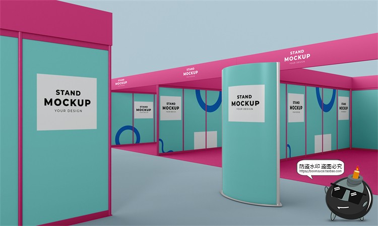 图片[34]-展厅展台展览会快展VI品牌企业智能贴图展示样机PSD模板PS素材-设计猿