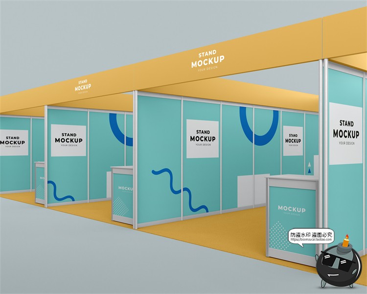 图片[35]-展厅展台展览会快展VI品牌企业智能贴图展示样机PSD模板PS素材-设计猿