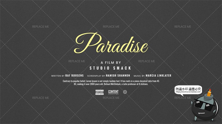 图片[12]-电影纪录片视频封面预告片标题排版海报演员表PSD模板样机PS素材-设计猿