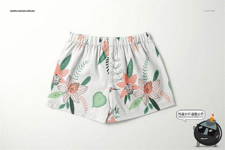 图片[5]-短裤四角裤内裤婴儿儿童安全裤短裤智能贴图展示样机PSD模板素材-设计猿