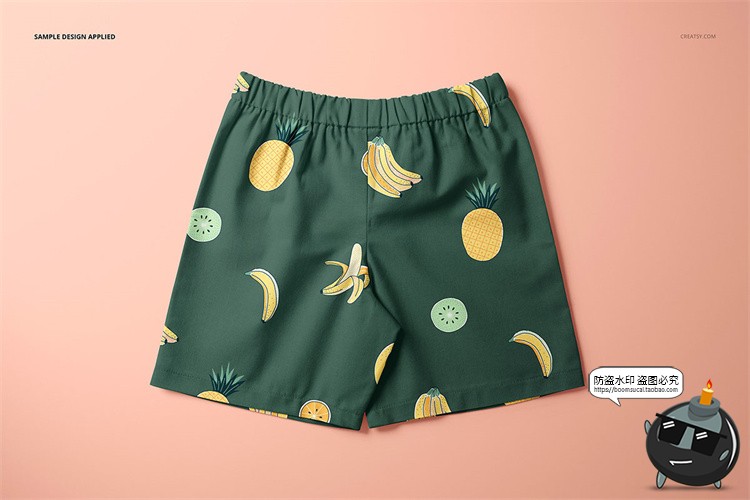 图片[6]-短裤四角裤内裤婴儿儿童安全裤短裤智能贴图展示样机PSD模板素材-设计猿