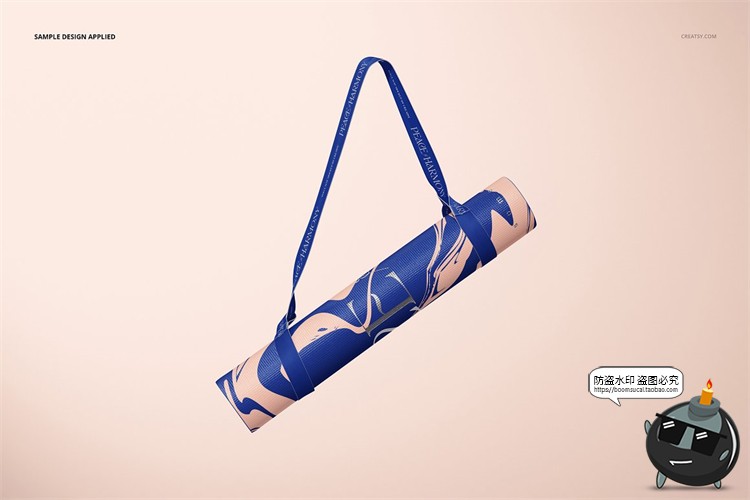 图片[3]-防滑运动健身瑜伽垫泡沫材质地垫图案展示样机贴图PSD模板PS素材-设计猿