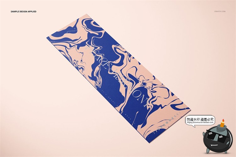 图片[5]-防滑运动健身瑜伽垫泡沫材质地垫图案展示样机贴图PSD模板PS素材-设计猿