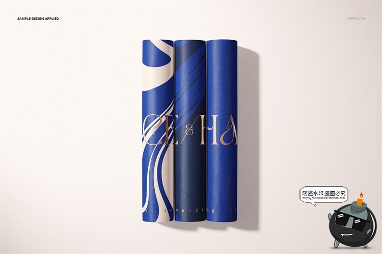 图片[7]-防滑运动健身瑜伽垫泡沫材质地垫图案展示样机贴图PSD模板PS素材-设计猿