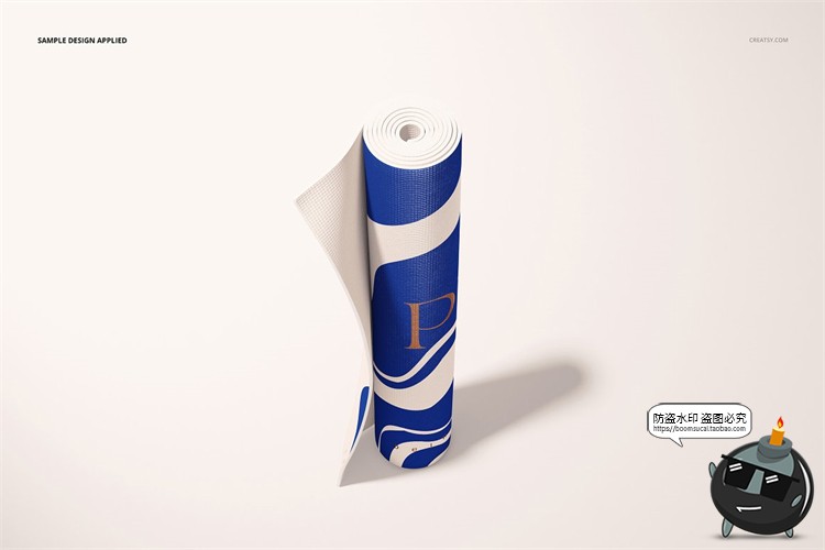 图片[8]-防滑运动健身瑜伽垫泡沫材质地垫图案展示样机贴图PSD模板PS素材-设计猿