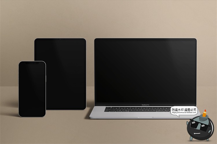 图片[14]-极简光影电脑设备笔记本网页APP界面UI展示样机贴图PSD模板PS素材-设计猿