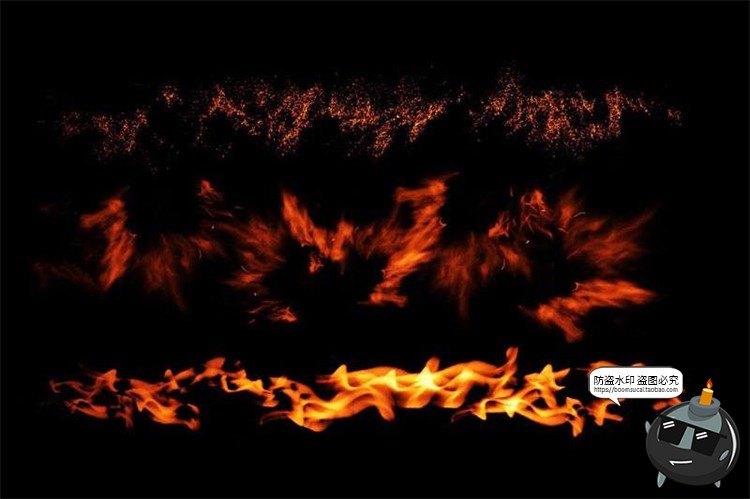 图片[2]-火焰燃烧火花特效画笔PS brush笔触ABR格式修图后期合成PS笔刷-设计猿