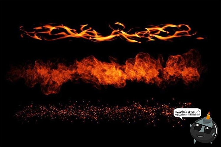 图片[3]-火焰燃烧火花特效画笔PS brush笔触ABR格式修图后期合成PS笔刷-设计猿