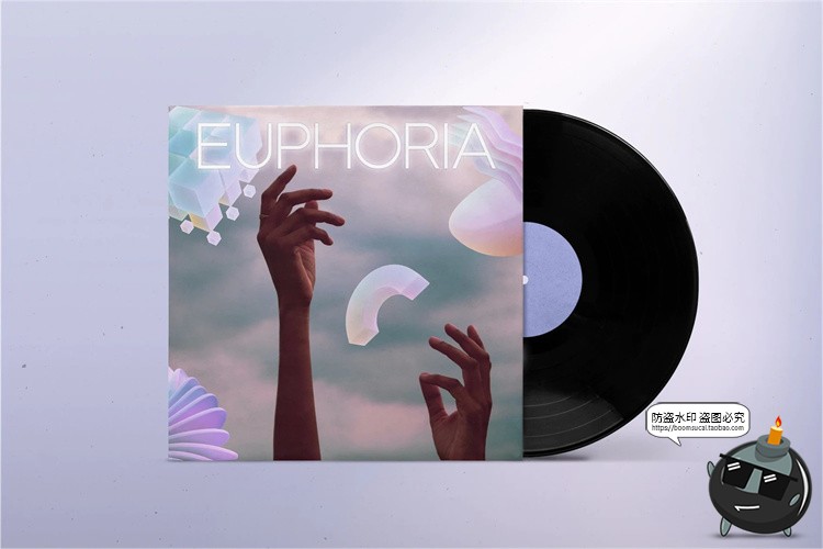 3D立体梦幻几何紫色柔和渐变抽象艺术图形物件PNG免抠元素素材-设计猿