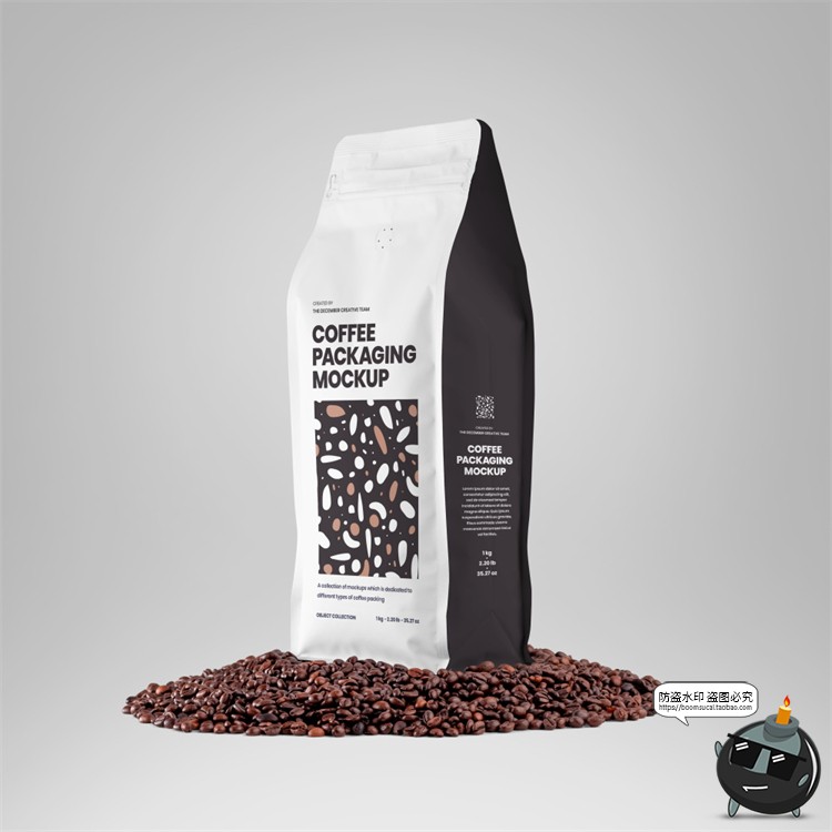图片[5]-自立自封袋咖啡豆种子产品包装贴图效果图展示样机PSD模板PS素材-设计猿