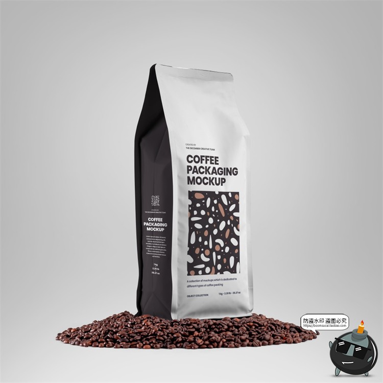 图片[6]-自立自封袋咖啡豆种子产品包装贴图效果图展示样机PSD模板PS素材-设计猿