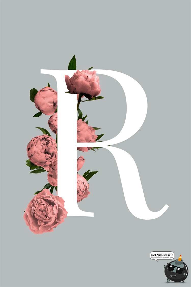 鲜花专题牡丹花卉芍药花艺花店植物花瓣PNG免抠源文件PSD模板素材-设计猿