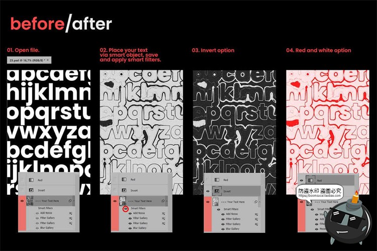 图片[5]-噪点磨损扭曲文字毛刺毛边模糊故障海报效果样机贴图PSD模板素材-设计猿