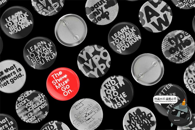 图片[9]-噪点磨损扭曲文字毛刺毛边模糊故障海报效果样机贴图PSD模板素材-设计猿