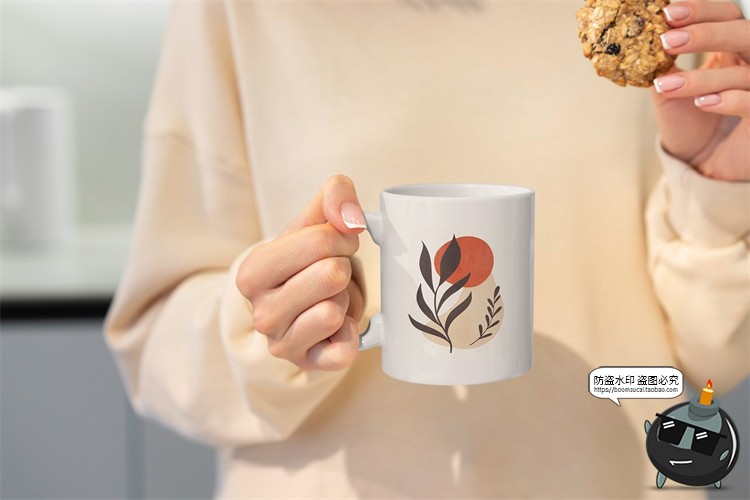 图片[2]-杯子马克杯水杯咖啡杯茶杯陶瓷杯下午茶场景展示样机PSD模板素材-设计猿