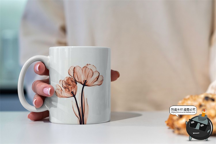 图片[7]-杯子马克杯水杯咖啡杯茶杯陶瓷杯下午茶场景展示样机PSD模板素材-设计猿