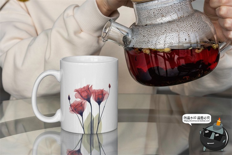 图片[18]-杯子马克杯水杯咖啡杯茶杯陶瓷杯下午茶场景展示样机PSD模板素材-设计猿