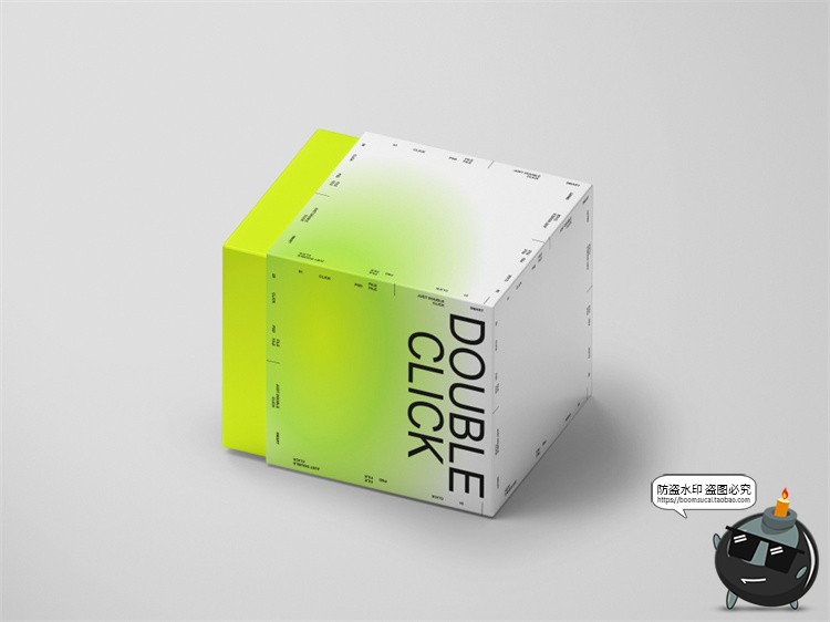 图片[3]-盲盒正方形天地盖纸盒礼品盒子包装样机效果图展示PSD模板PS素材-设计猿