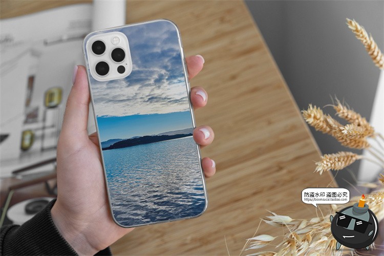 图片[3]-苹果iPhone12+12Pro透明塑料直角边手机壳硬壳样机PSD模板PS素材-设计猿