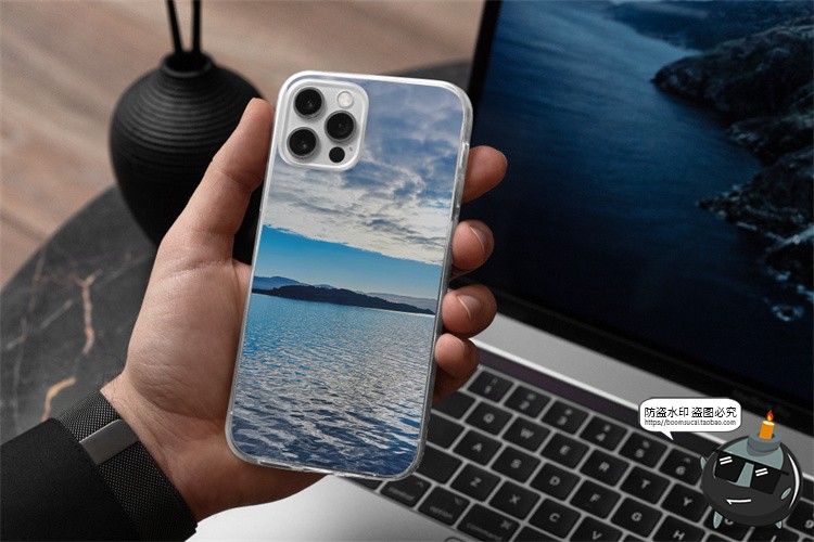 图片[4]-苹果iPhone12+12Pro透明塑料直角边手机壳硬壳样机PSD模板PS素材-设计猿