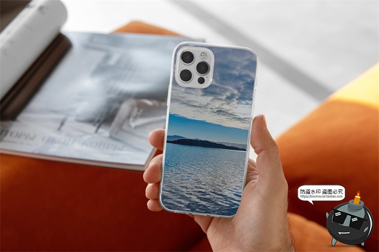 图片[10]-苹果iPhone12+12Pro透明塑料直角边手机壳硬壳样机PSD模板PS素材-设计猿