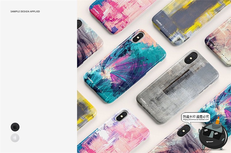 图片[4]-苹果iPhone X手机壳塑料半包硬壳材质mockups保护壳PSD样机PS素材-设计猿