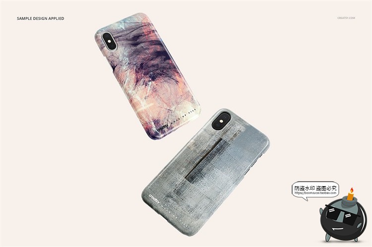 图片[7]-苹果iPhone X手机壳塑料半包硬壳材质mockups保护壳PSD样机PS素材-设计猿