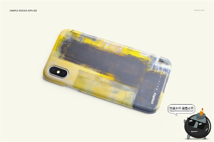 图片[8]-苹果iPhone X手机壳塑料半包硬壳材质mockups保护壳PSD样机PS素材-设计猿