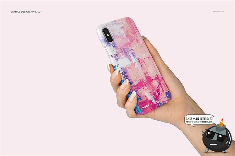 图片[9]-苹果iPhone X手机壳塑料半包硬壳材质mockups保护壳PSD样机PS素材-设计猿