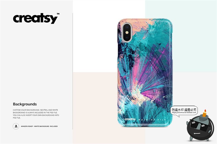 图片[15]-苹果iPhone X手机壳塑料半包硬壳材质mockups保护壳PSD样机PS素材-设计猿