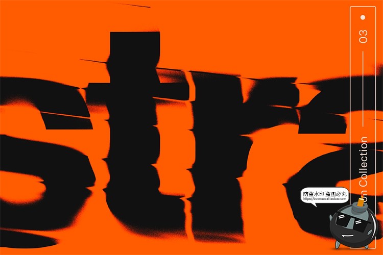 图片[2]-失真故障抖动混乱错乱效果图层样式样机字体特效PSD模板PS素材-设计猿